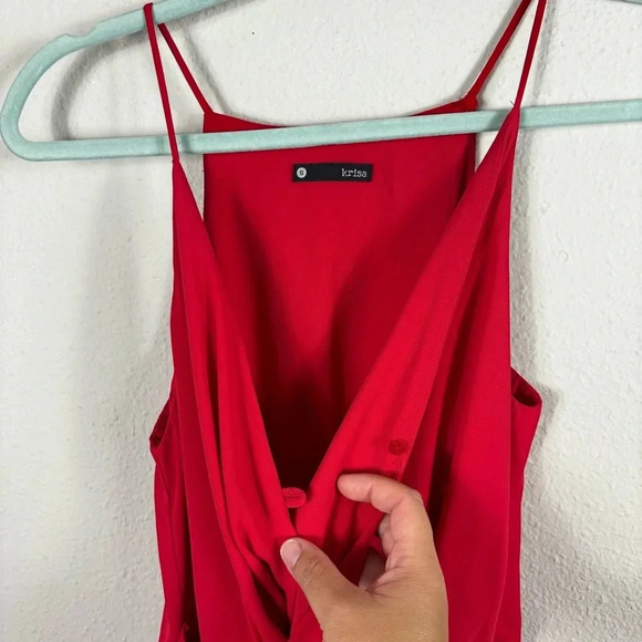 Revolve Krisa Twist Waist Surplice Mini Dress in red size S - Picture 4 of 12